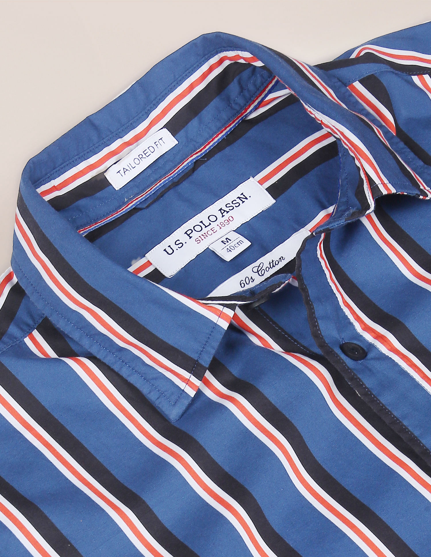 U.S. Polo Assn. Pure Cotton Striped Casual Shirt