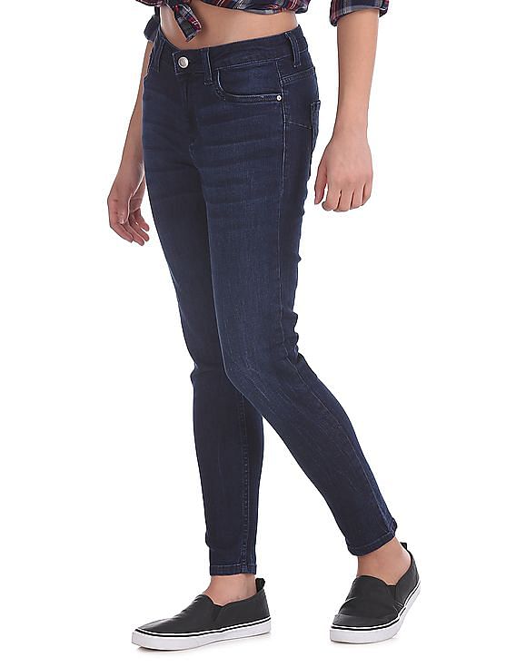 Flying Machine Women Super Skinny Fit Washed Jeans