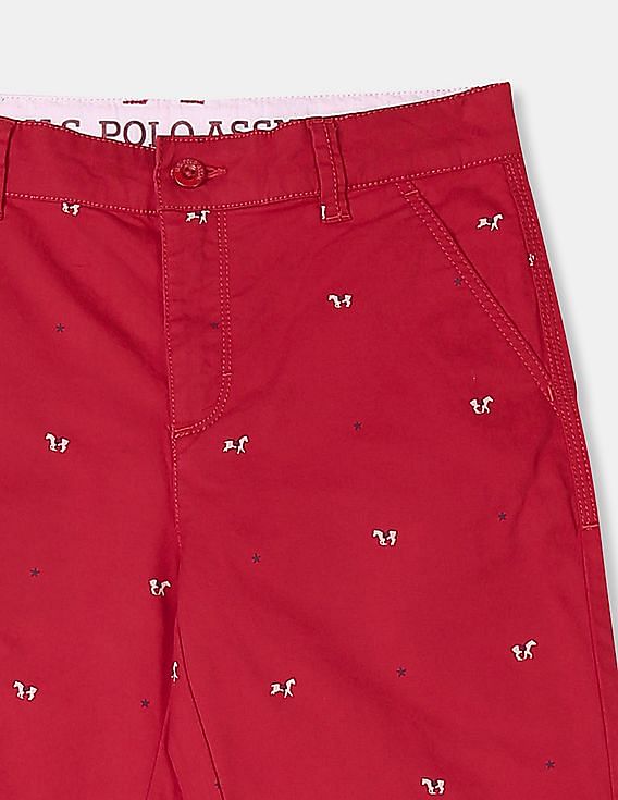 polo shorts with horses all over