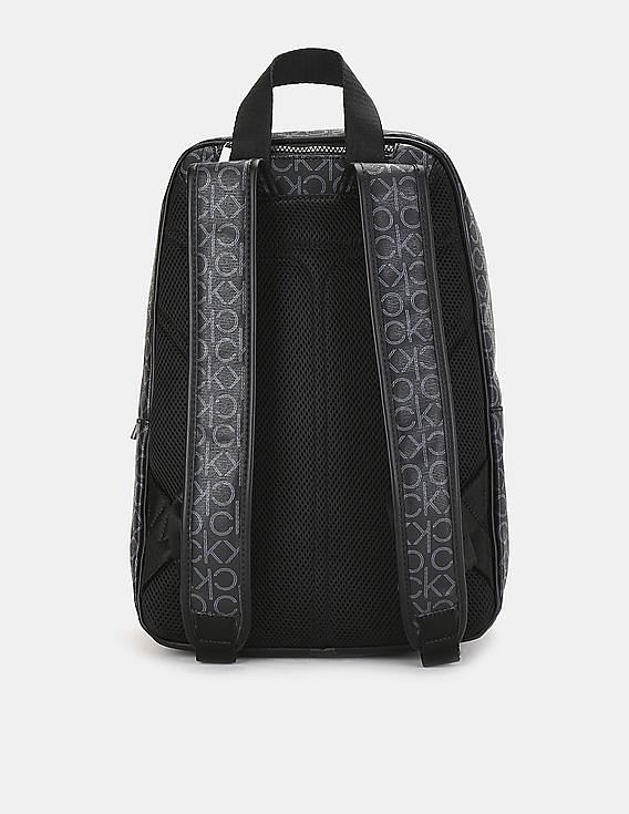 Black Monogram Backpack