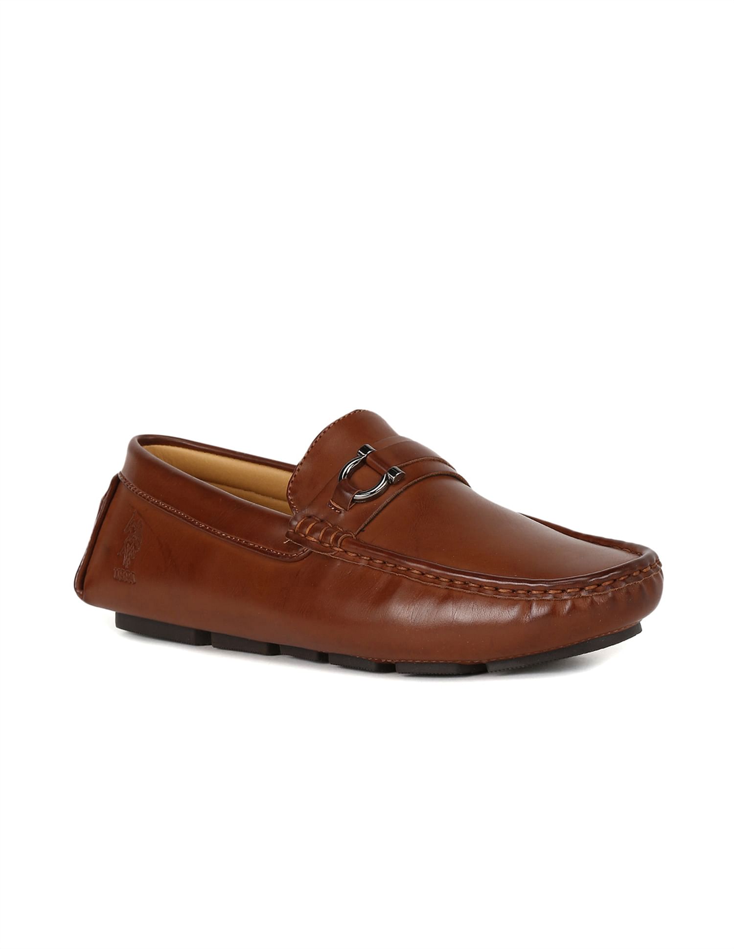 U.S. Polo Assn. Men Round Toe Textured Cronus 3.0 Loafers