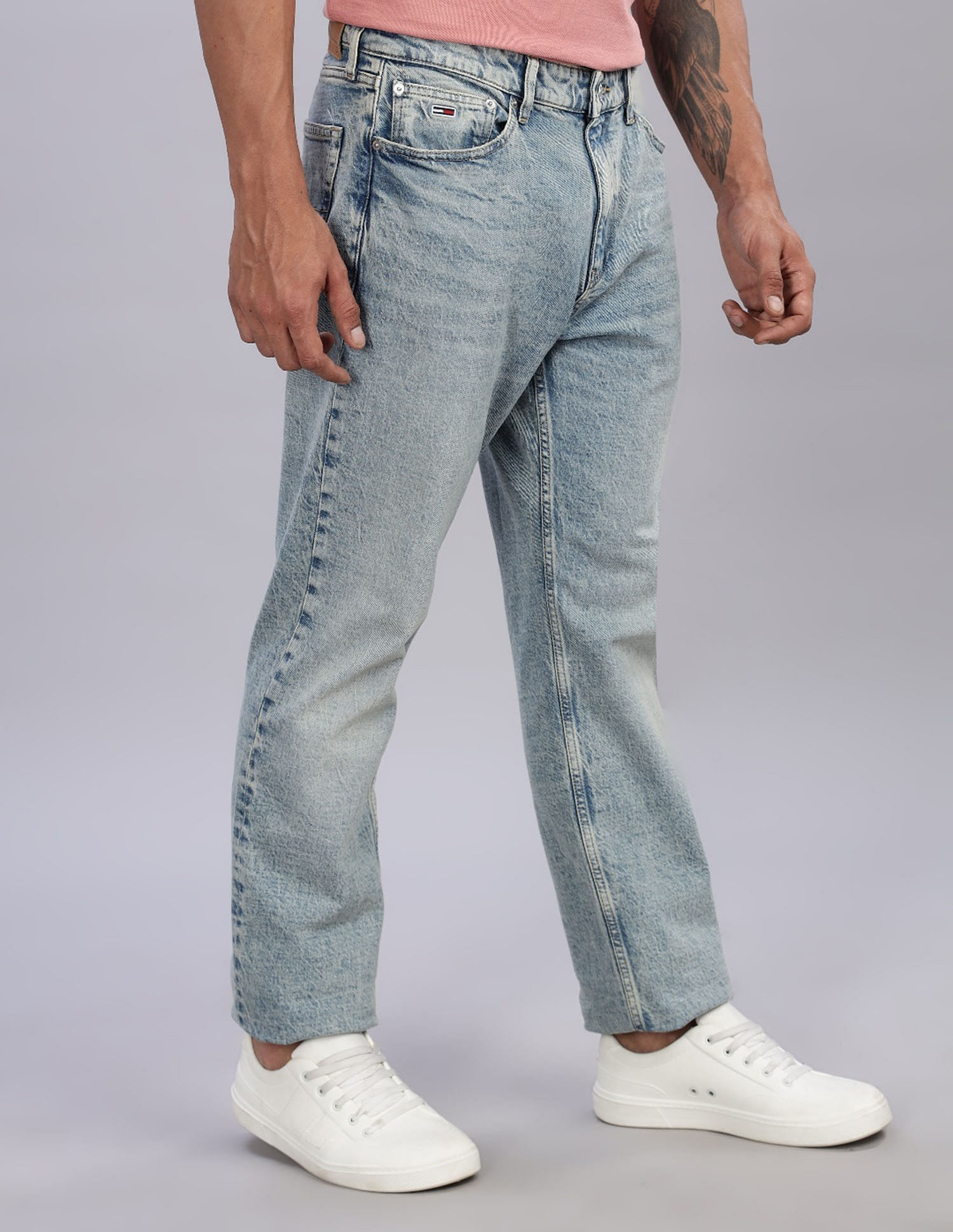 Tommy Hilfiger Light Washed Slim Fit Low Rise Jeans