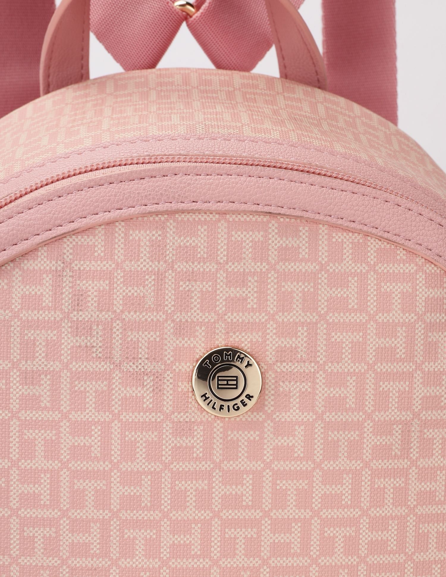 Tommy Hilfiger Logo Beige Pvc Backpack