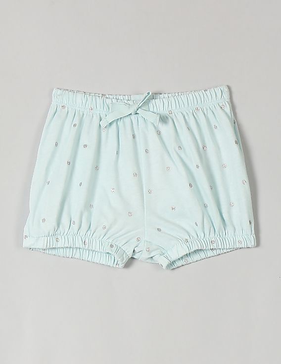 Buy GAP Girls Blue Striped Bubble Shorts