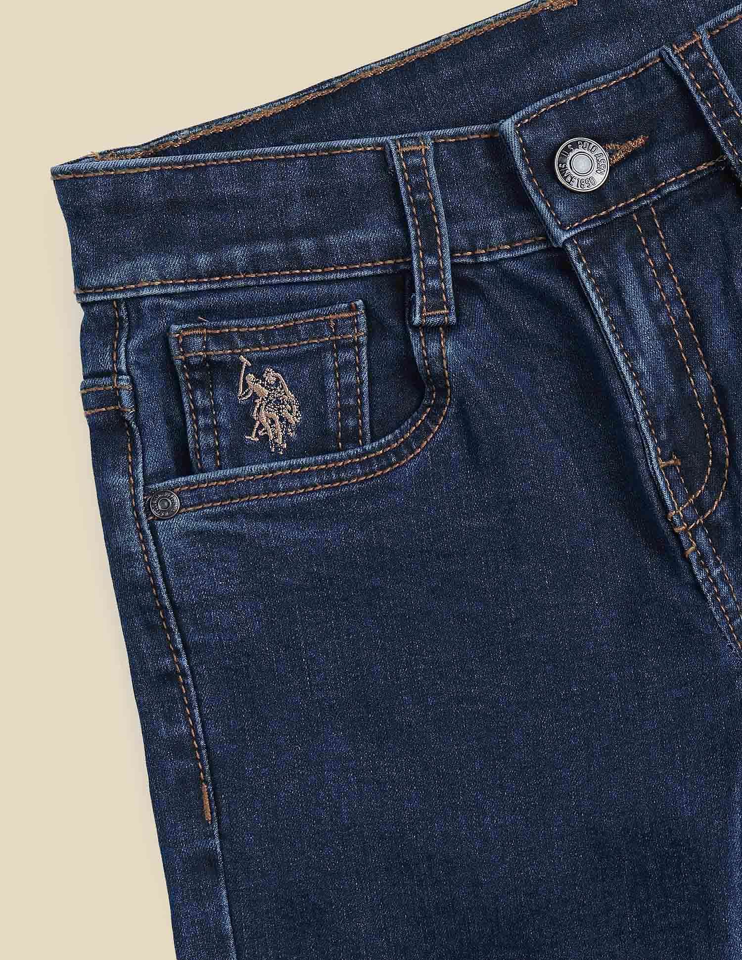 U.S. Polo Assn. Kids Boys Slim Fit Blue Jeans