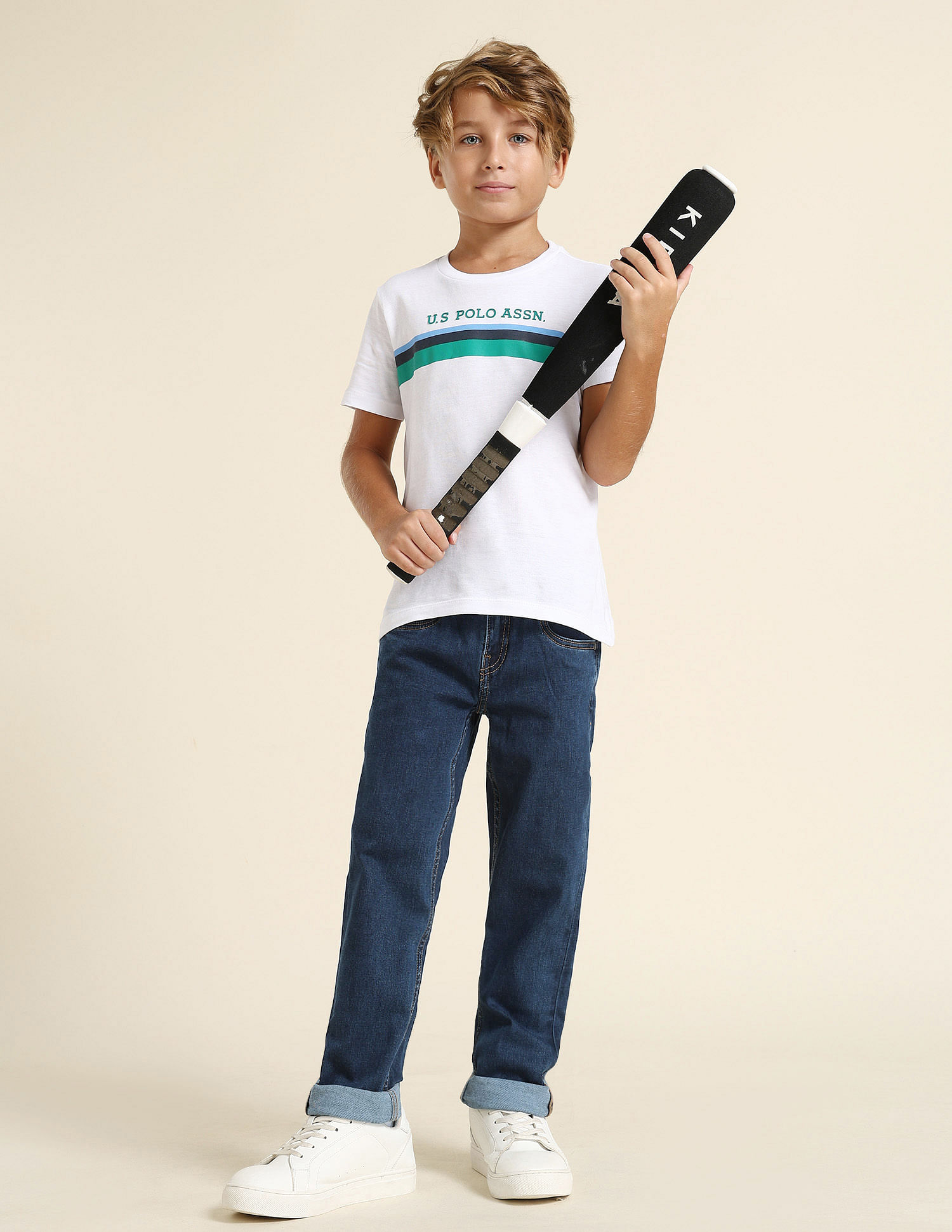 U.S. Polo Assn. Kids Boys Slim Fit Blue Jeans
