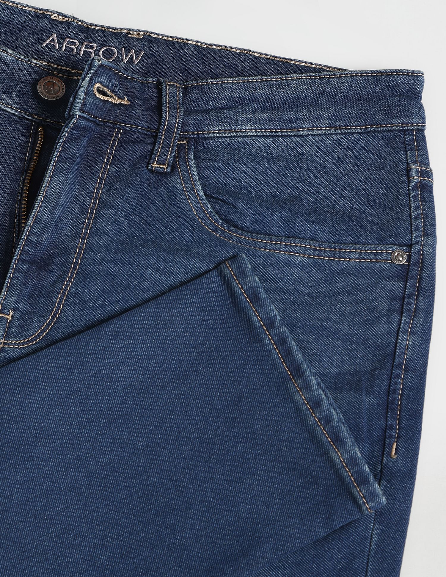 Arrow Sports Jameson Slim Fit Stone Wash Jeans