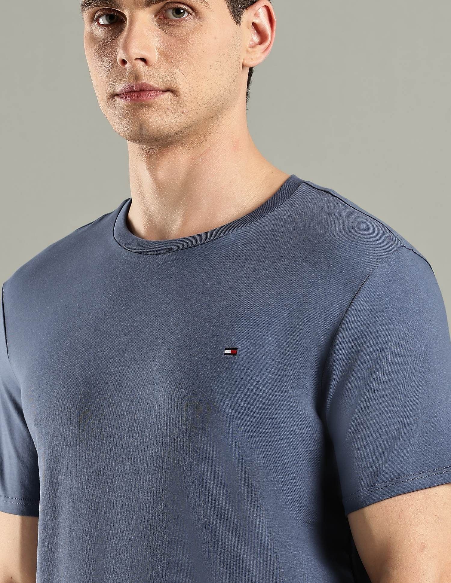 Tommy Hilfiger Solid Regular-Fit Cotton T-Shirt