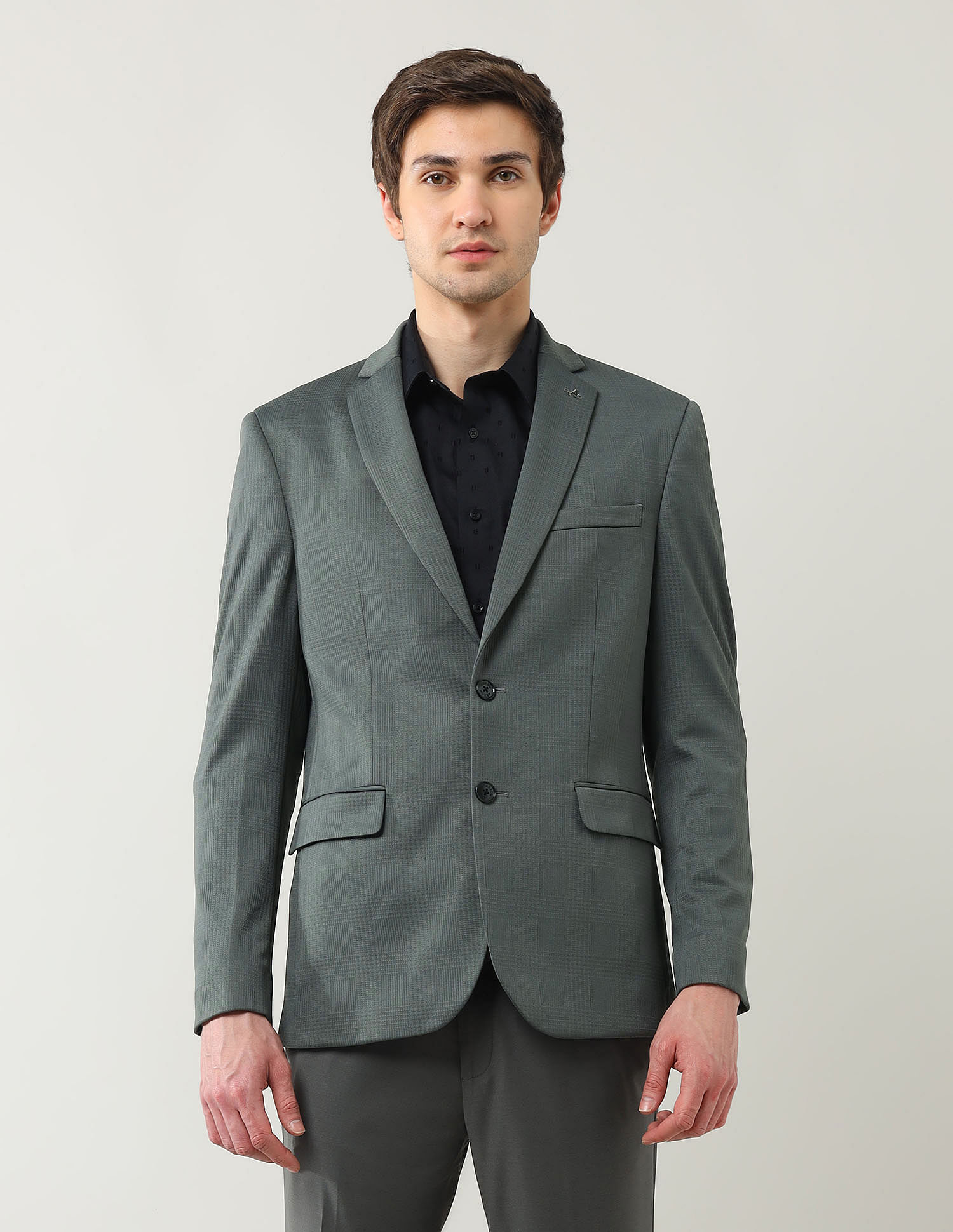 Arrow Zero Calorie Slim Fit Textured Blazer