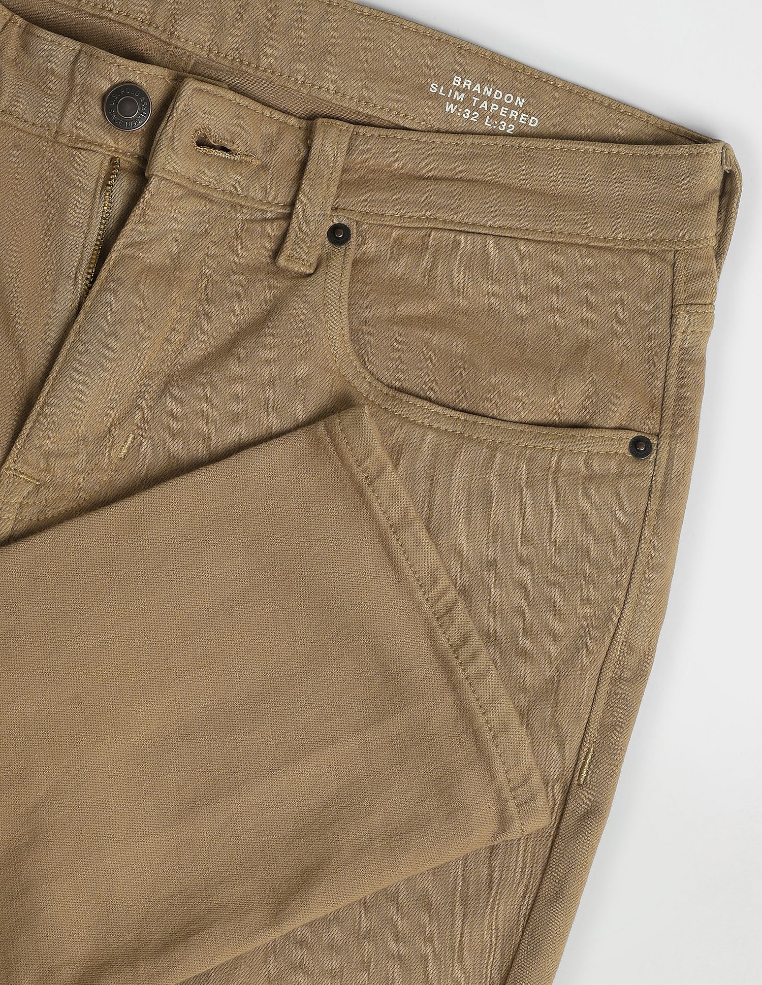 U.S. Polo Assn. Denim Co. Brandon Slim Fit Brown Jeans