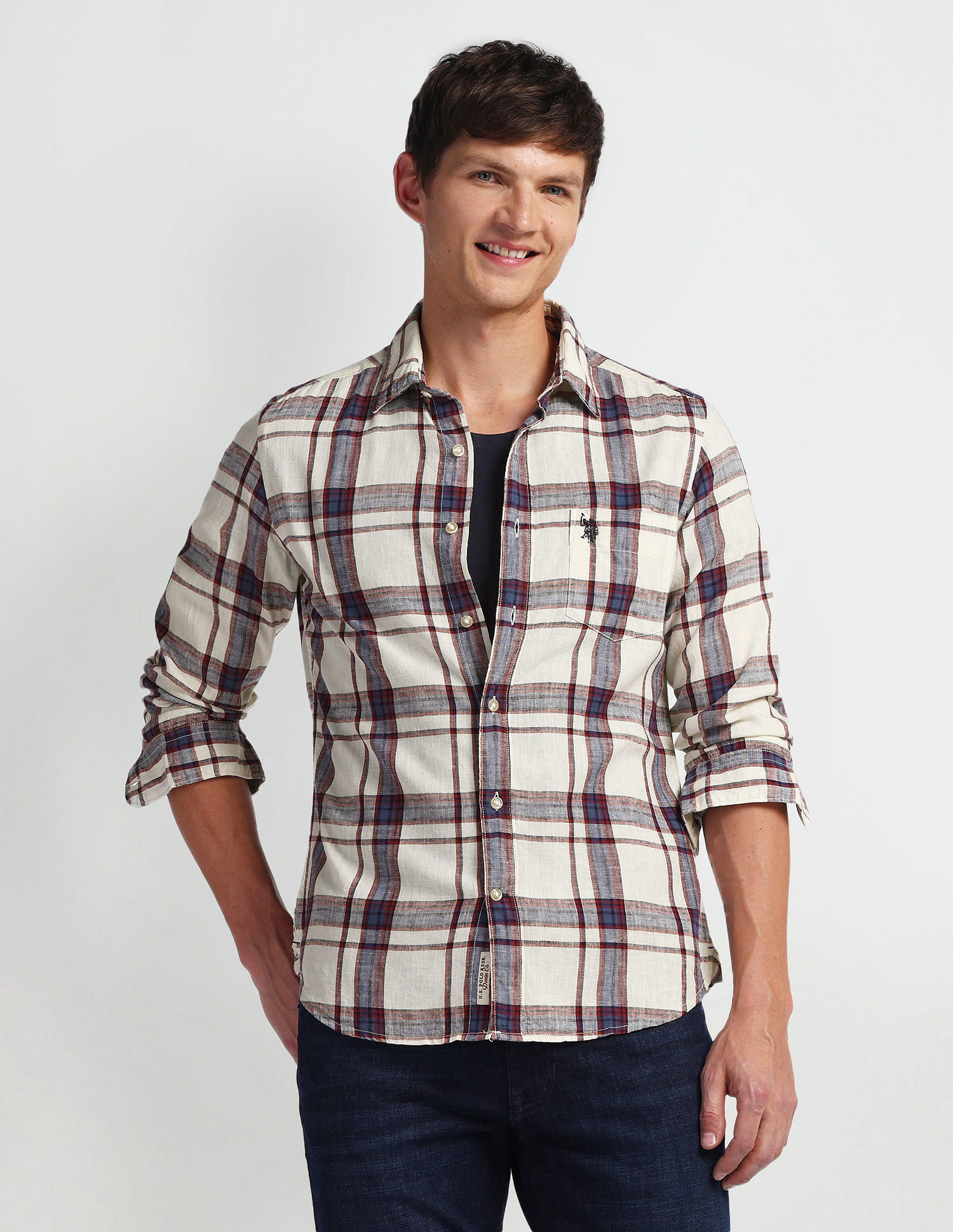 U.S. Polo Assn. Denim Co. Tartan Check Slim Fit Shirt