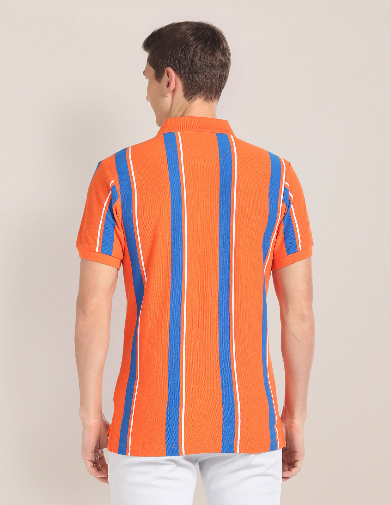 U.S. Polo Assn. Vertical Stripe Cotton Polo Shirt