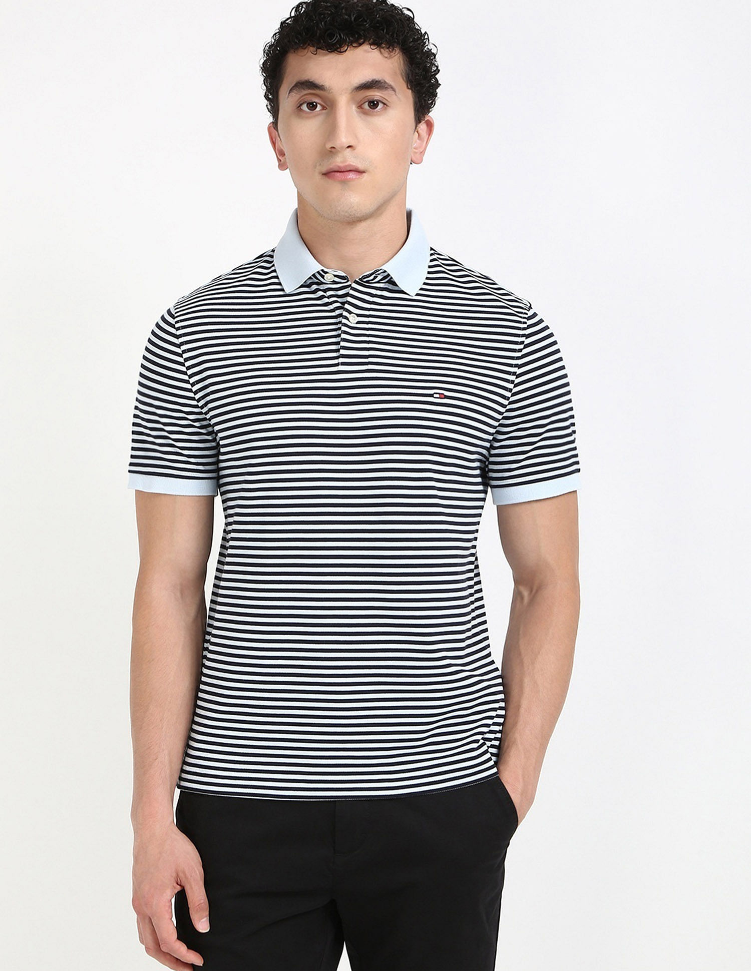 Tommy Hilfiger Striped Regular-Fit Cotton T-Shirt