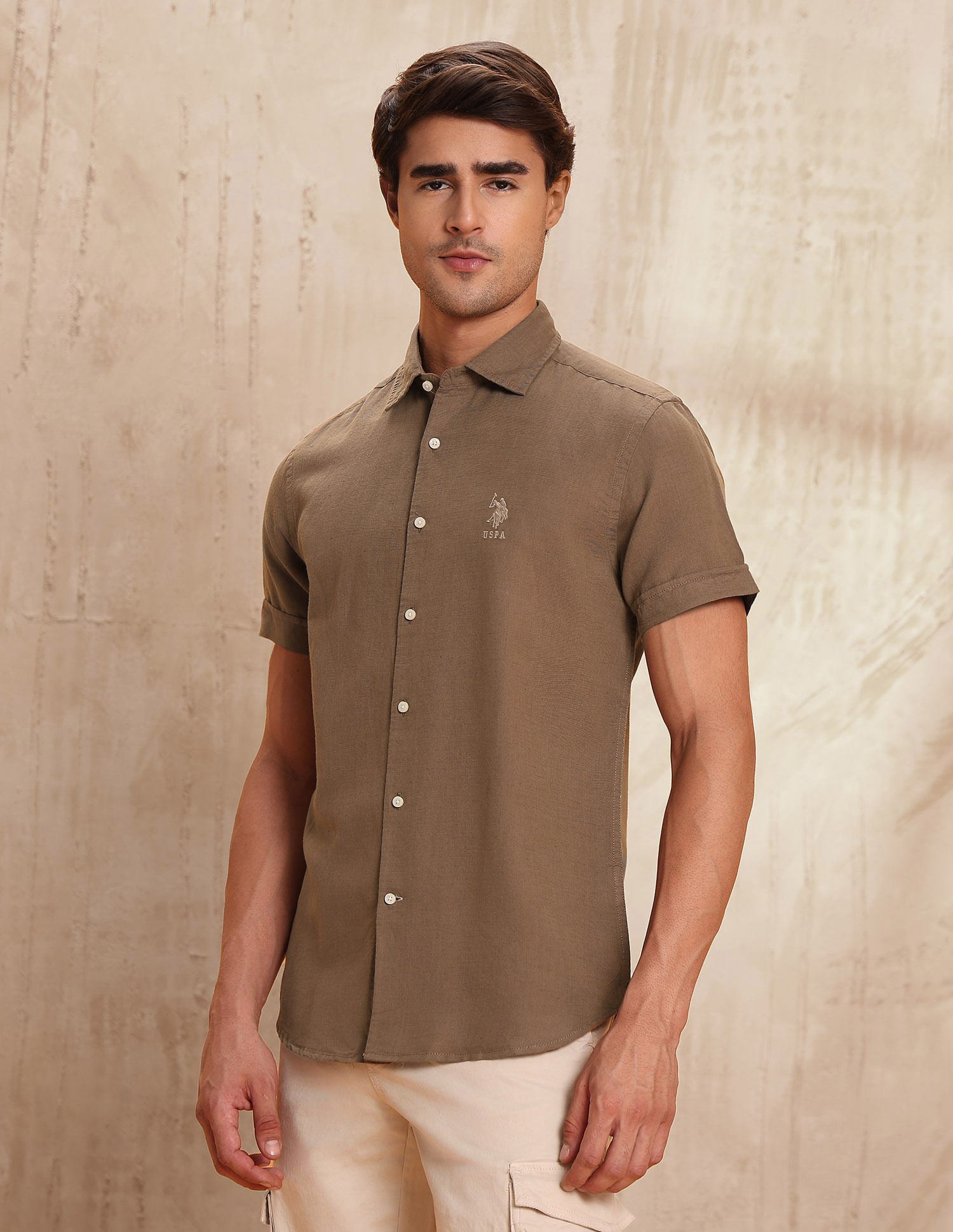 Buy U.S. Polo Assn. Denim Co. Slim Fit Solid Shirt - NNNOW.com