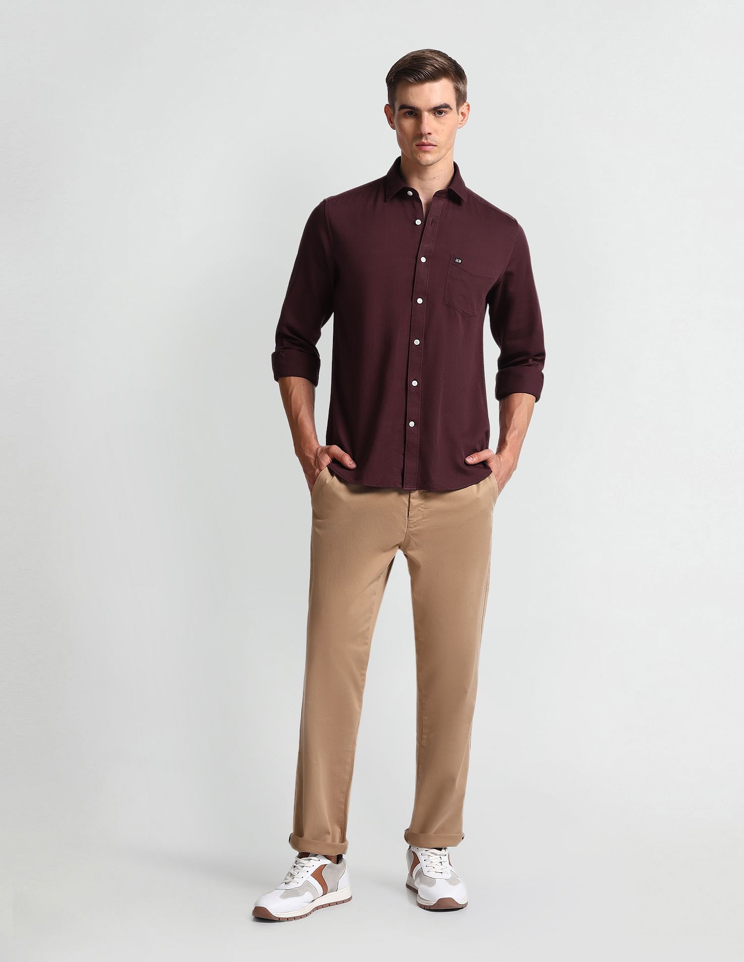 Arrow Sports Manhattan Slim Fit Dobby Shirt