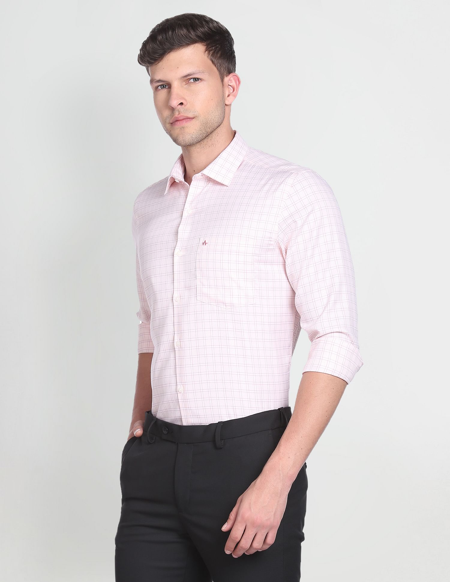 Arrow Auto Press Dobby Formal Shirt