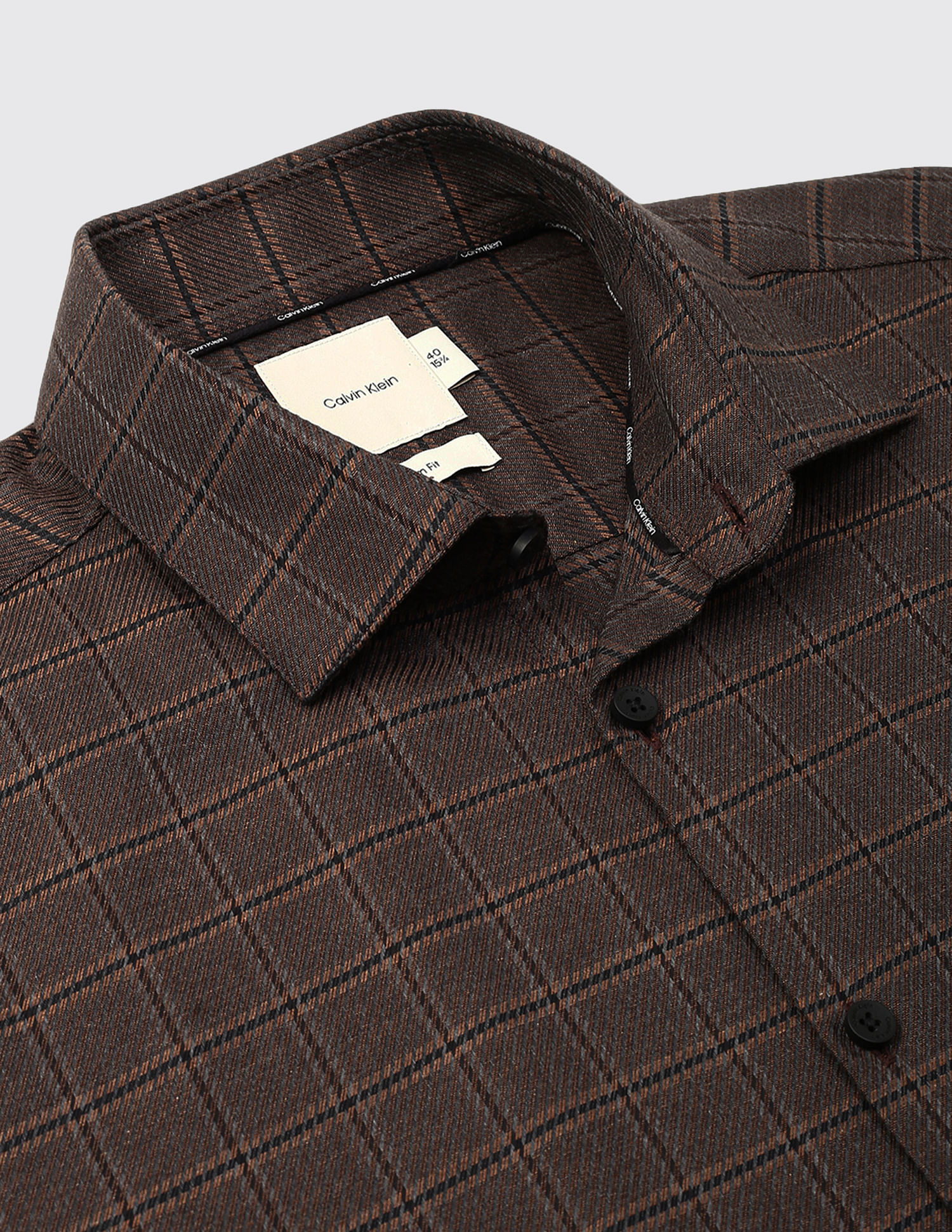Calvin Klein Jeans Textured Checked Shirt