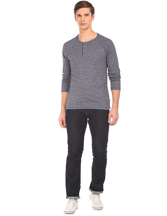 Aeropostale Long Sleeve Henley T-Shirt