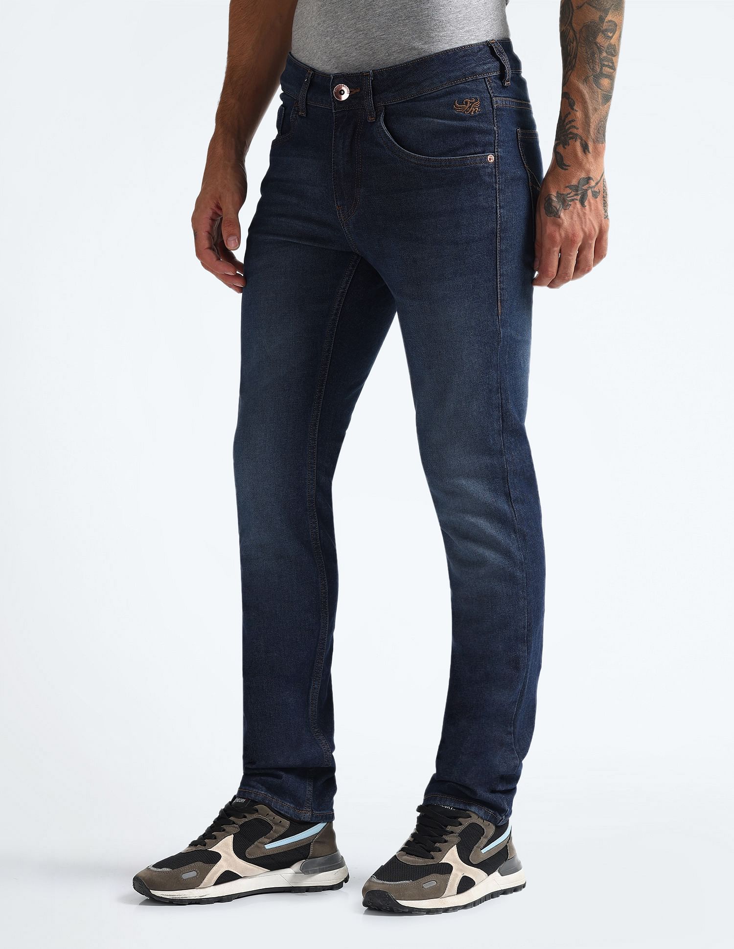 Flying Machine Mid Rise Morrison Skinny Fit Jeans