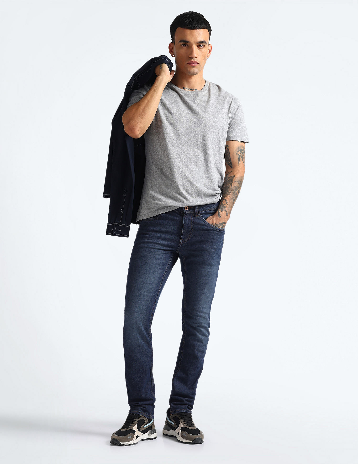 Flying Machine Mid Rise Morrison Skinny Fit Jeans