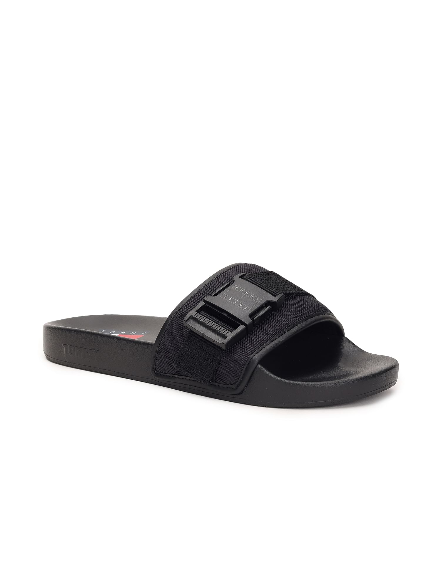 Buy Tommy Hilfiger Men Sustainable Buckle Pool Slides NNNOW