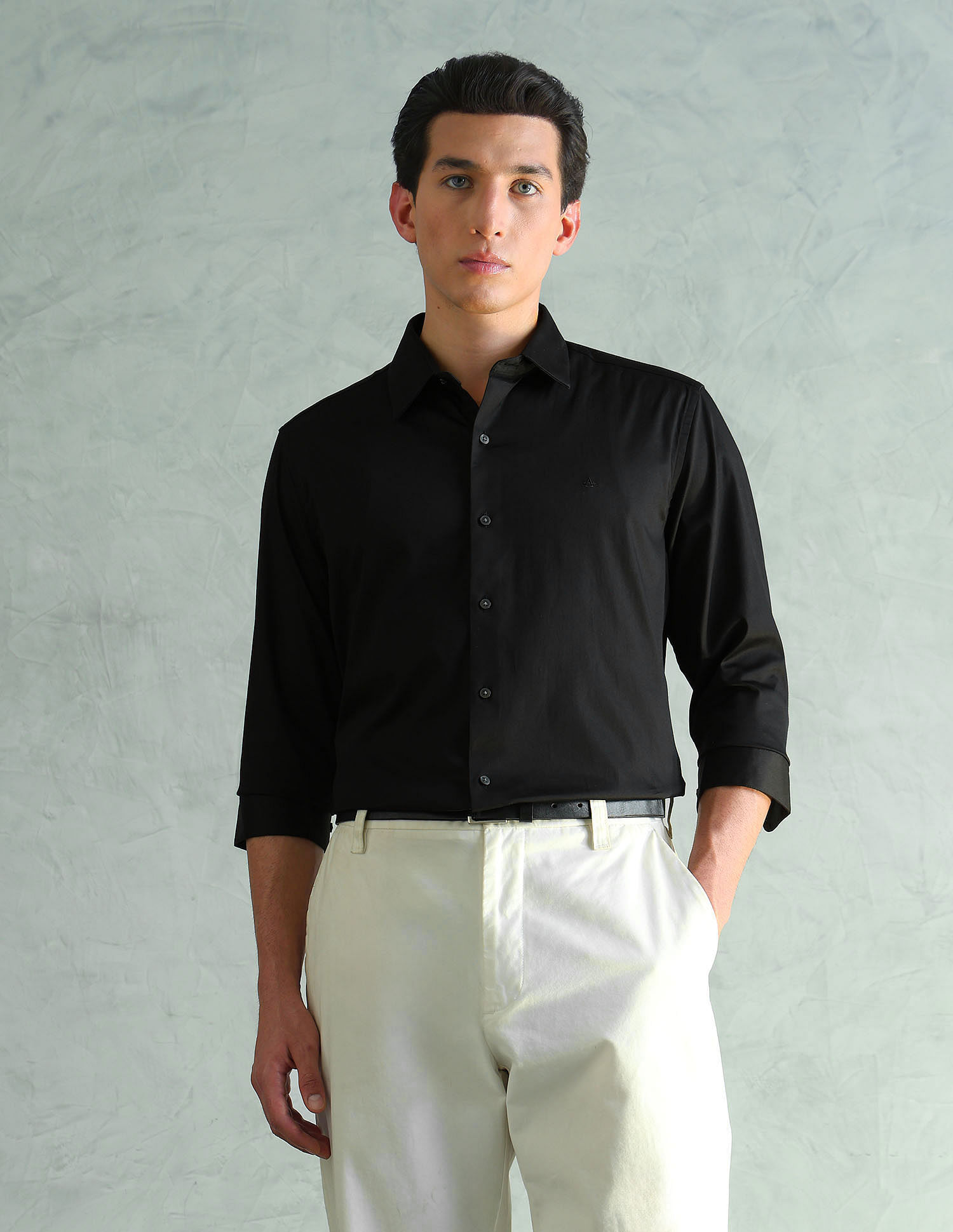 Arrow Newyork Slim Fit Smart Satin Shirt