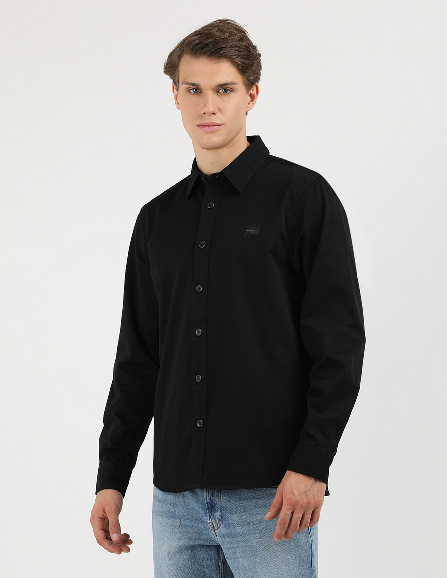 Calvin Klein Jeans Woven Label Relaxed Fit Shirt