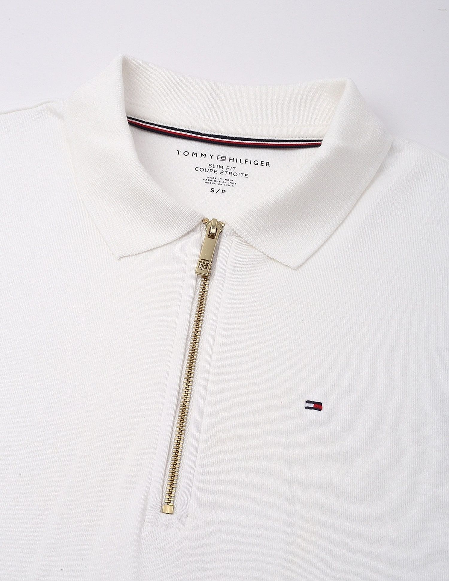 Tommy Hilfiger Solid Slim-Fit Cotton Polo T-Shirt