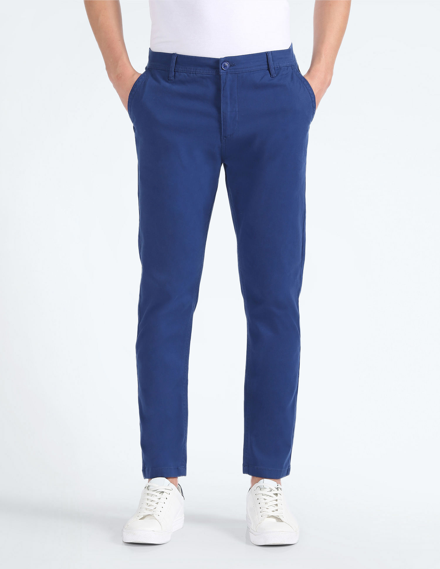 Flying Machine Slash Slim Tapered Twill Trousers