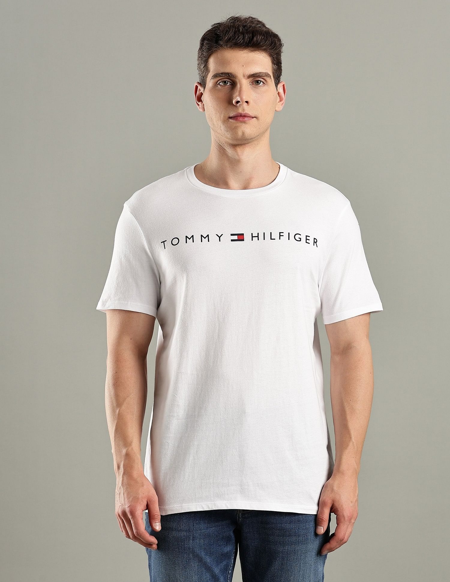 Tommy Hilfiger Logo Regular-Fit Cotton T-Shirt