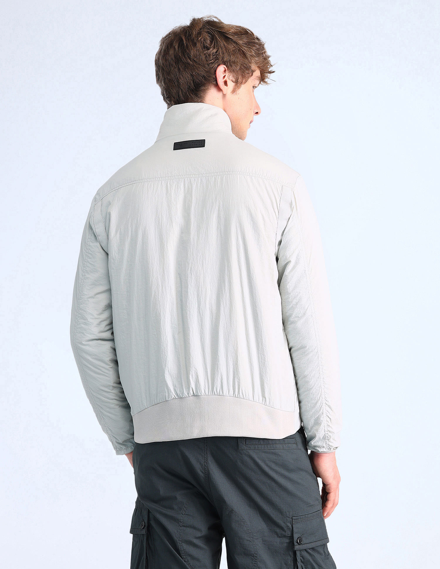 Flying Machine Relaxed Fit Solid Padded Jacket