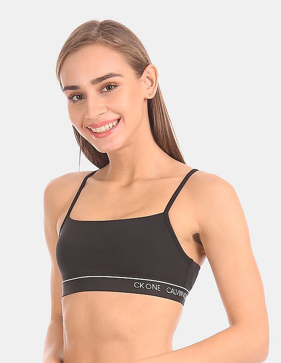 Buy Calvin Klein Underwear Women Black Lightly Padded Bralette 