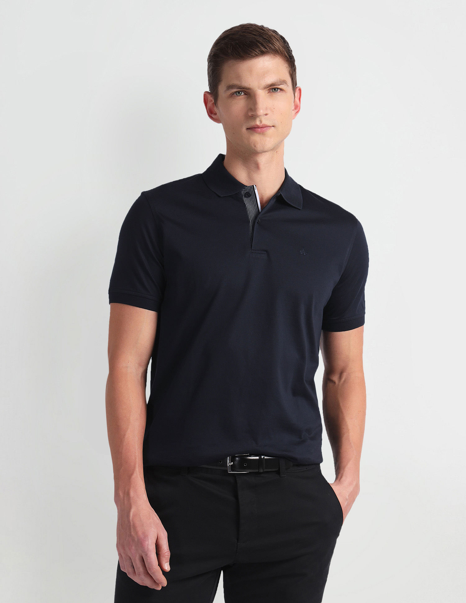 Arrow Solid Regular Fit Polo Shirt