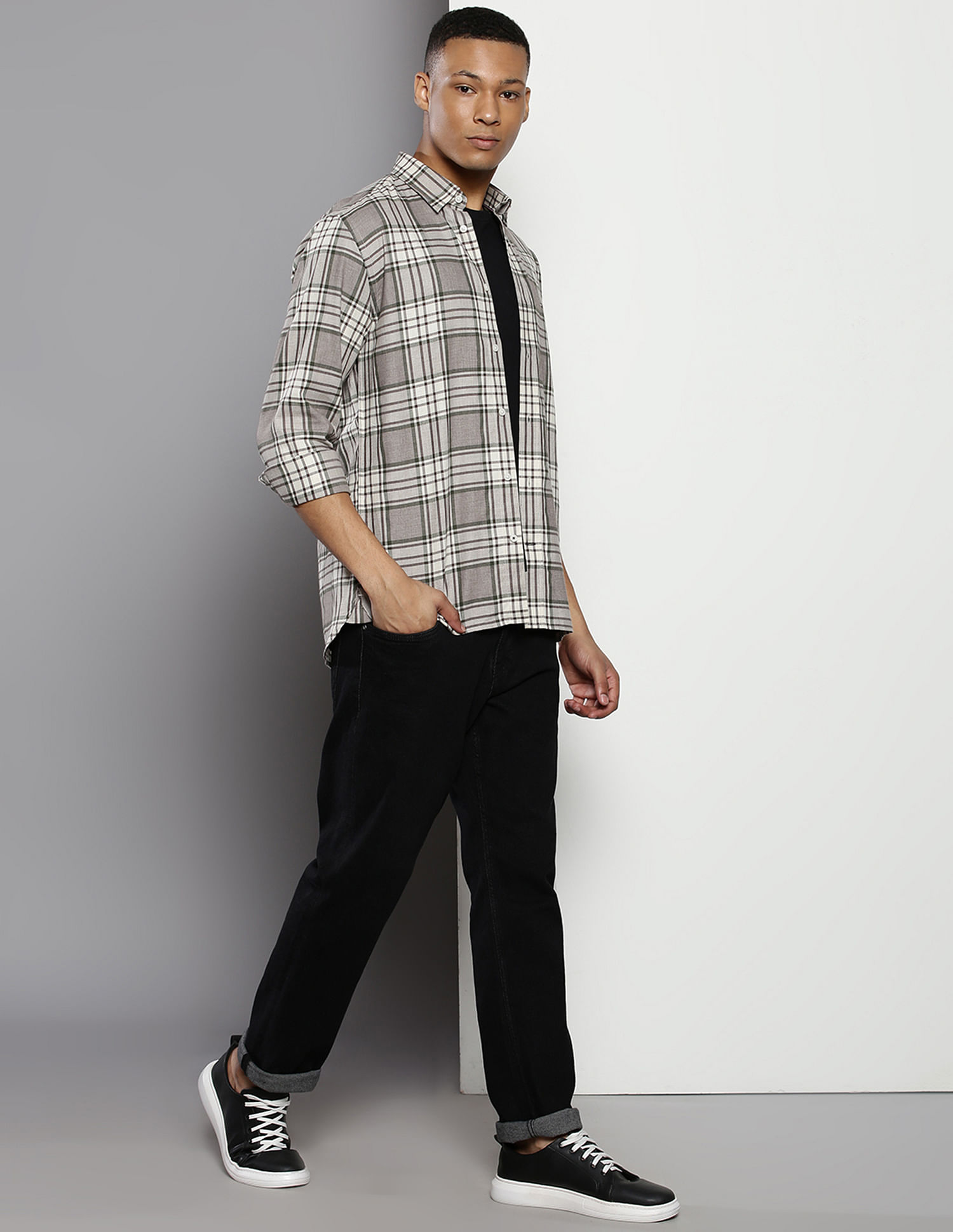 Tommy Hilfiger Plaid Check Twill Casual Shirt