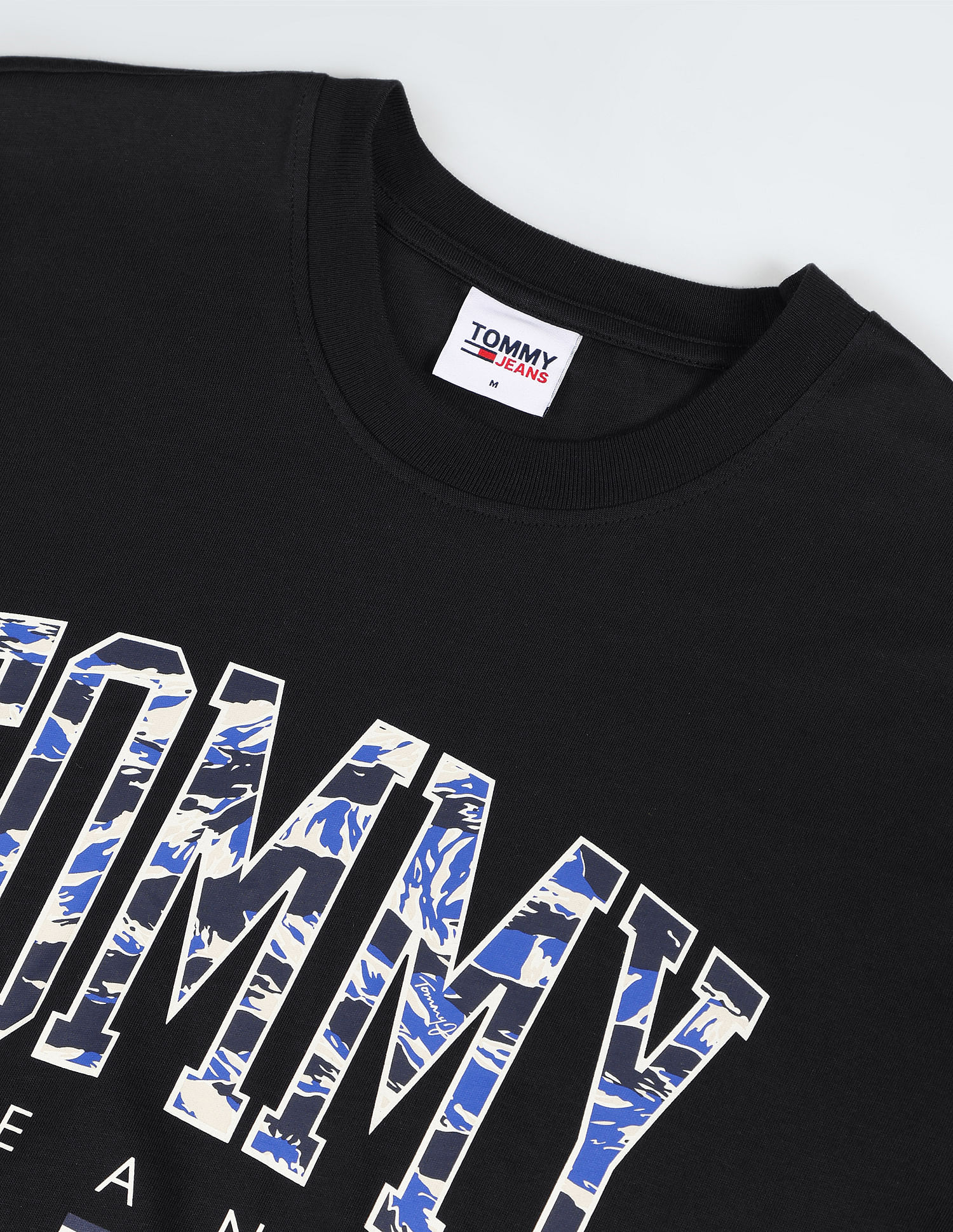 Tommy Hilfiger Camo College Logo Cotton T-Shirt