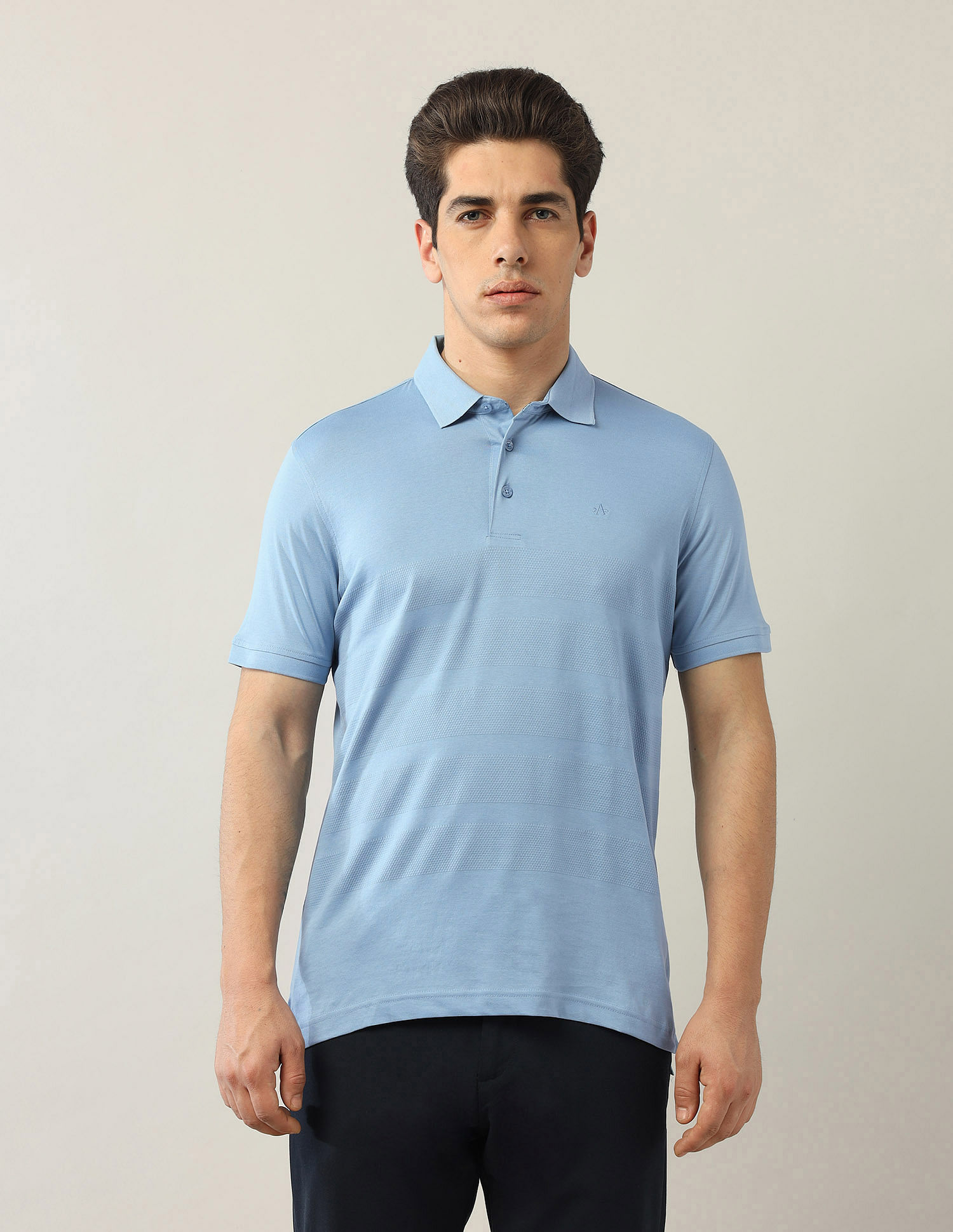 Arrow Textured Regular Fit Polo Shirt