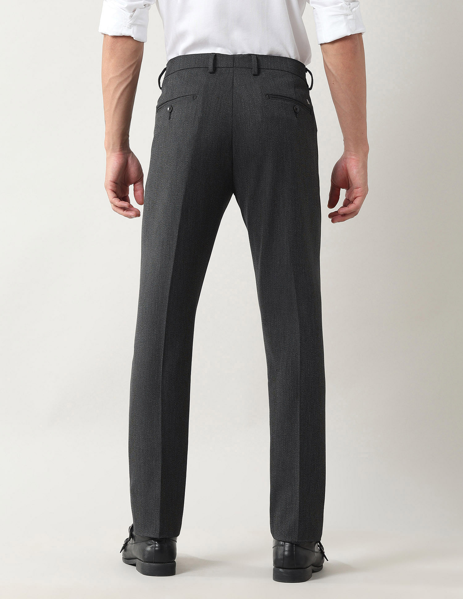 Arrow Slim Fit Dobby Weave Trousers