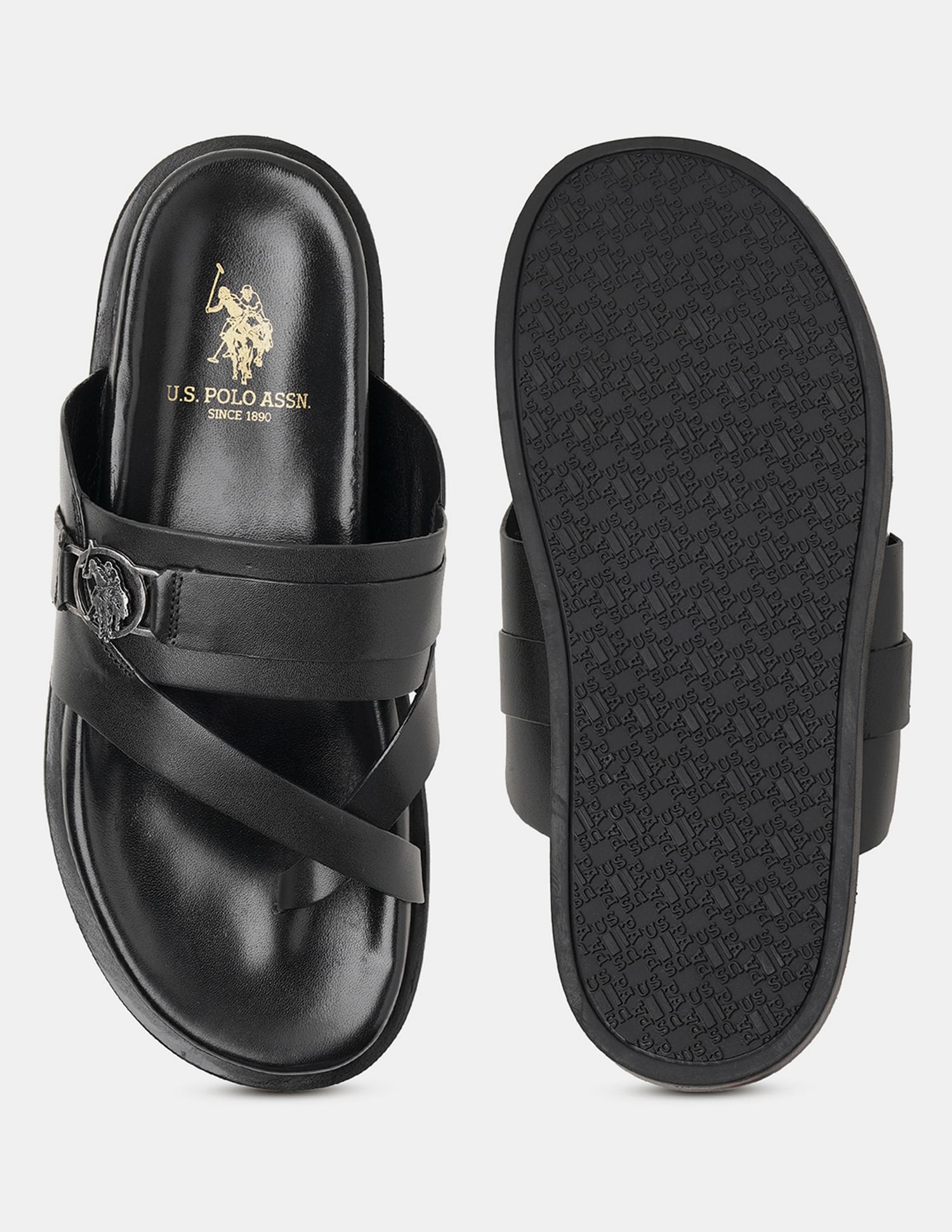 U.S. Polo Assn. Men Buckle Strap Koke Sandals
