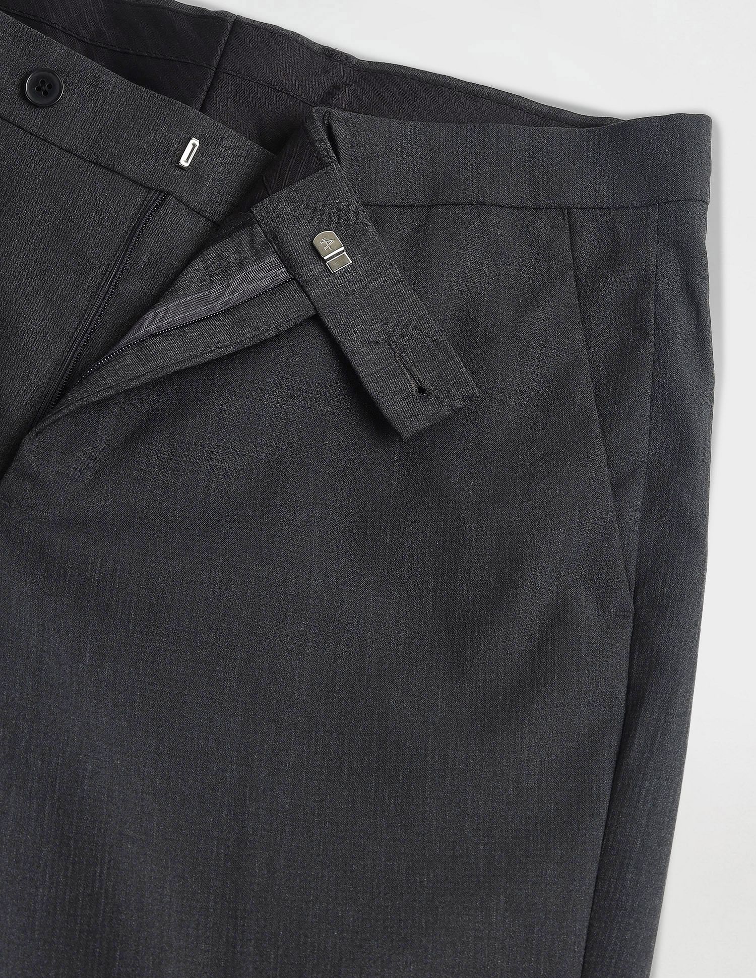 Arrow Mid Rise Tapered Fit Trousers