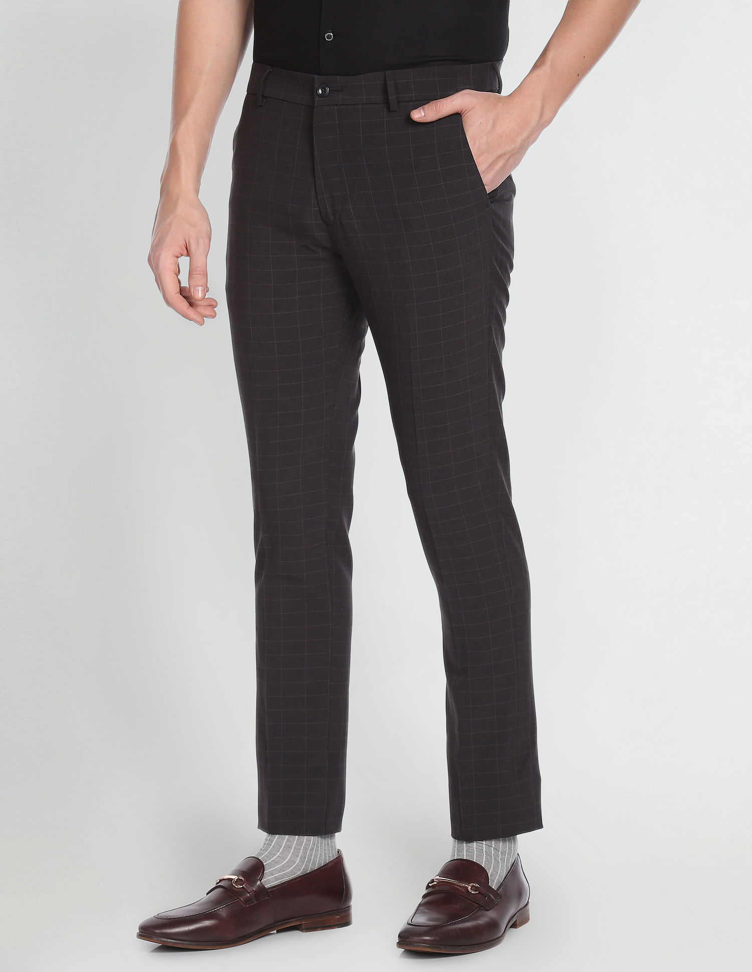 Arrow Newyork Jackson Super Slim Fit Formal Trousers