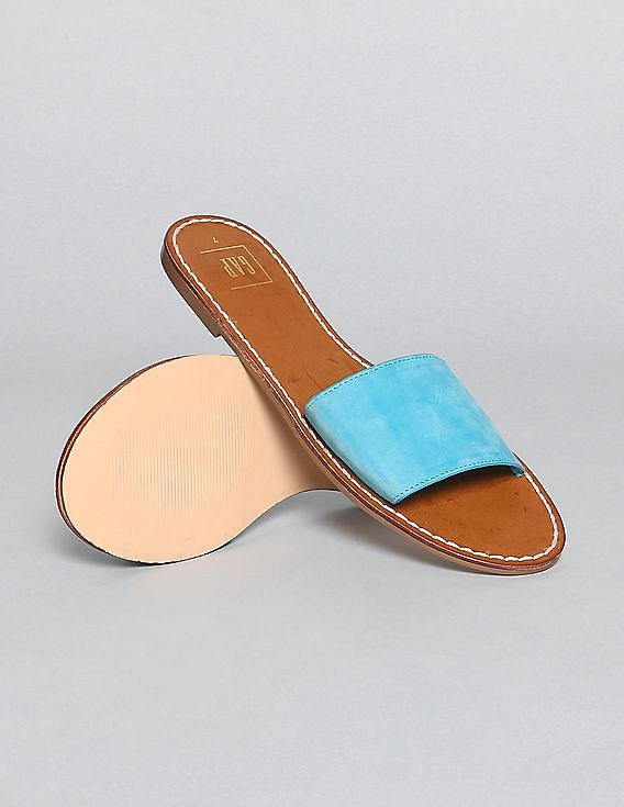 Buy GAP Women Blue Flat Slide Sandals NNNOW