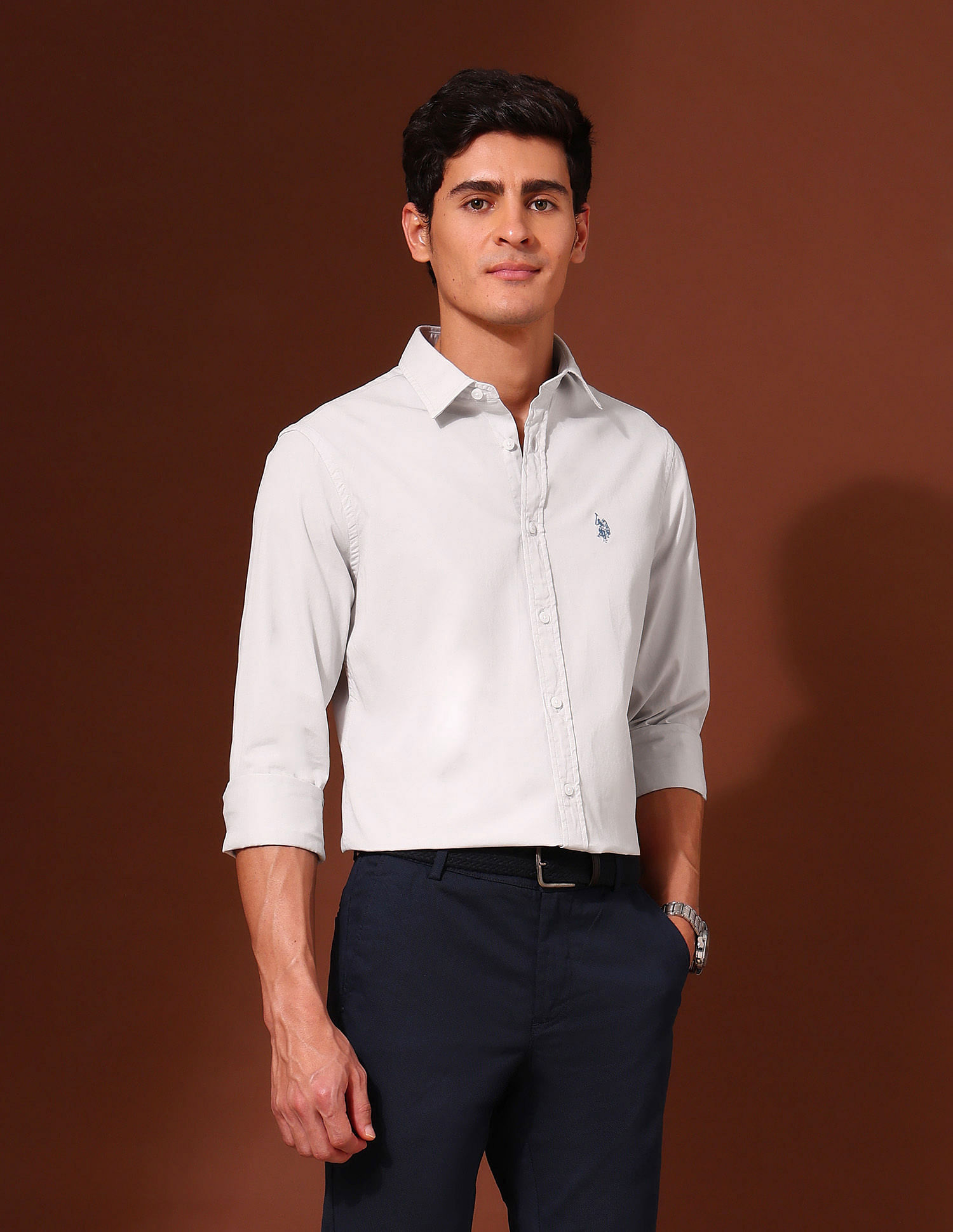U.S. Polo Assn. Pure Cotton Tailored Fit Twill Shirt