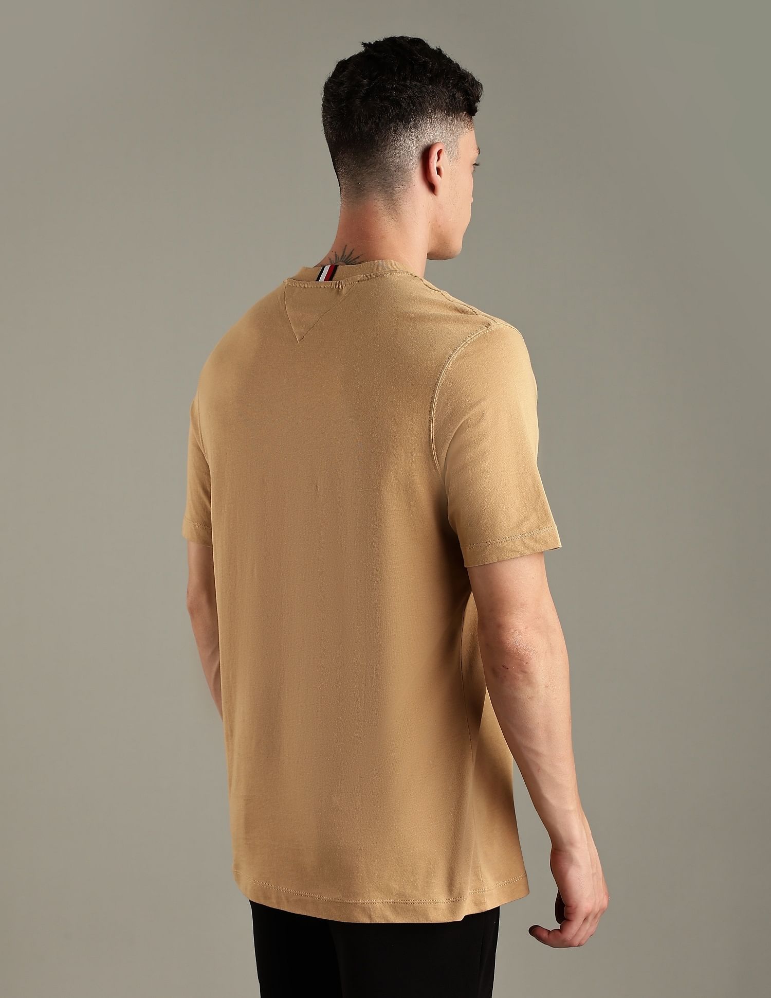Tommy Hilfiger Solid Regular-Fit Cotton T-Shirt