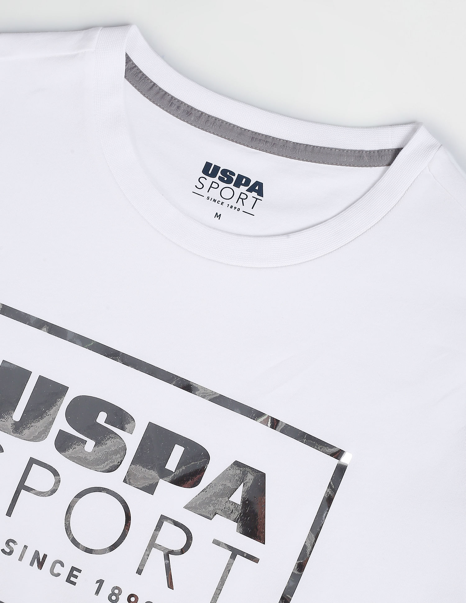 USPA Active Slim Fit Brand Print T-Shirt