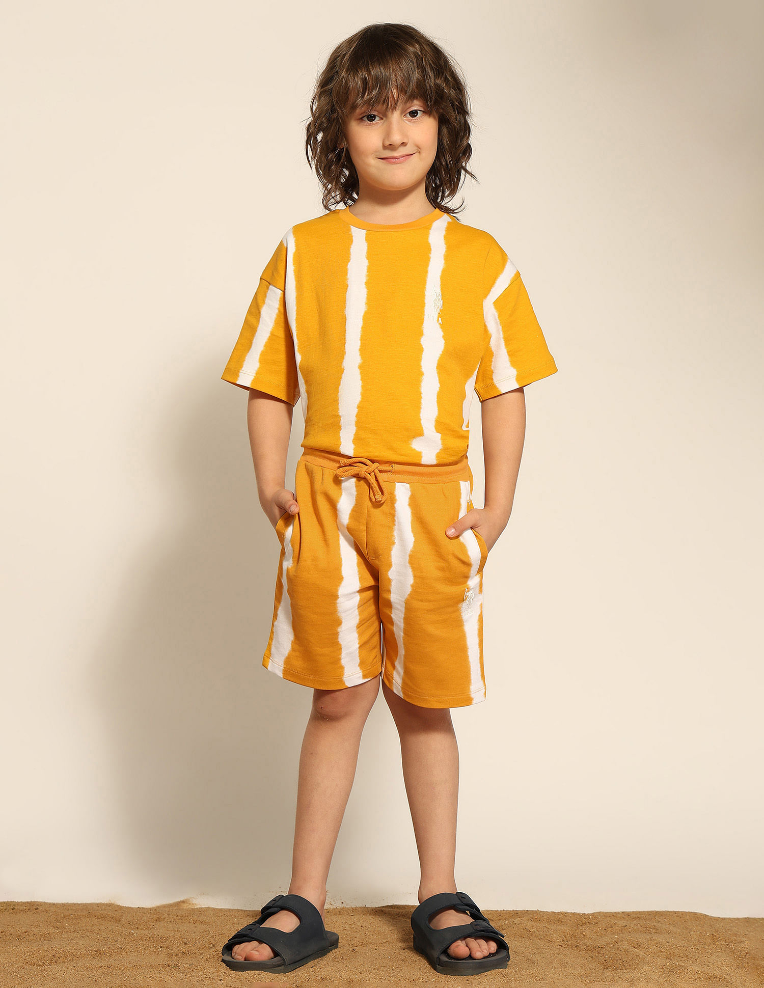 U.S. Polo Assn. Kids Boys Pure Cotton Dyed Shorts