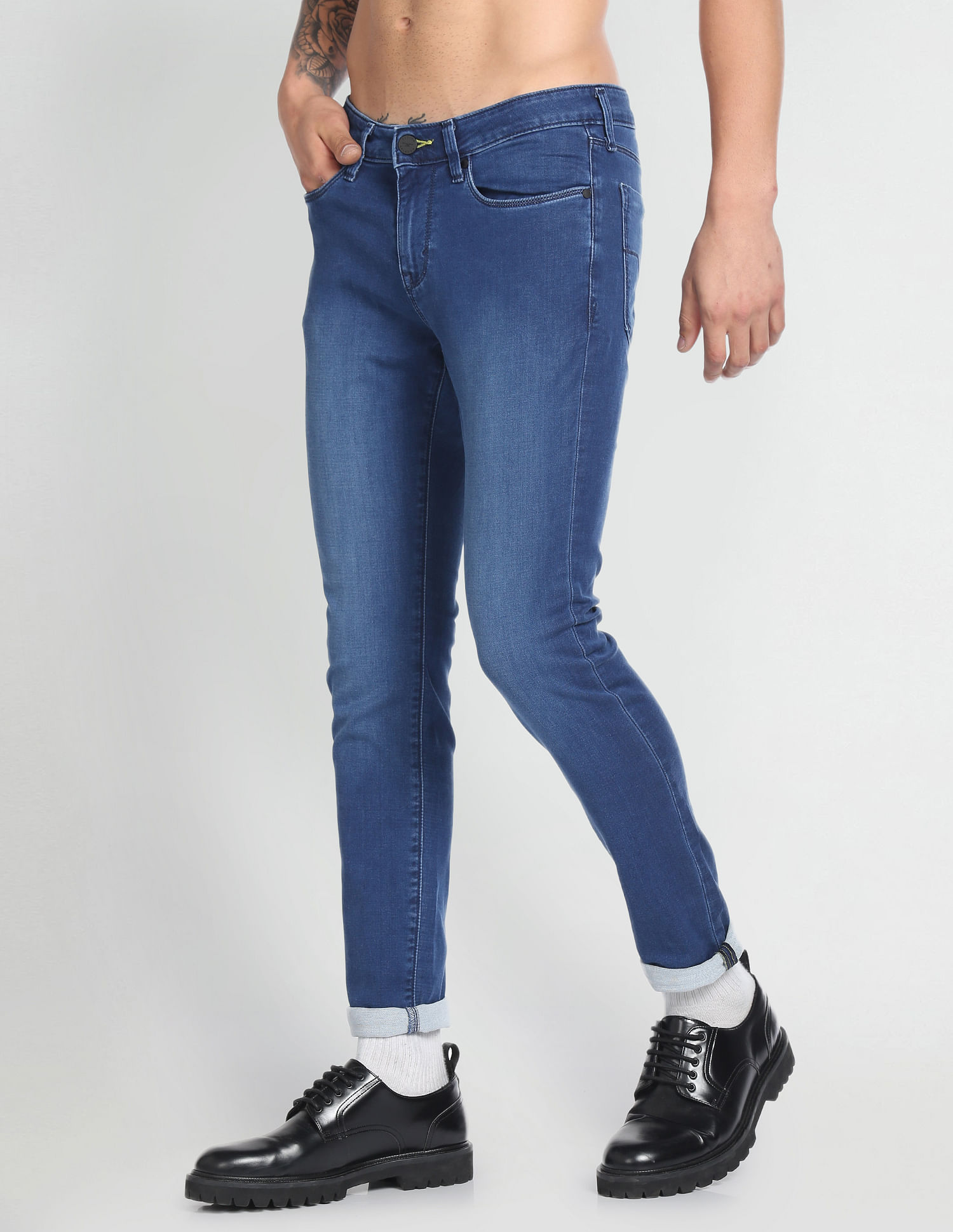 Flying Machine Skinny Fit Low Rise Jeans