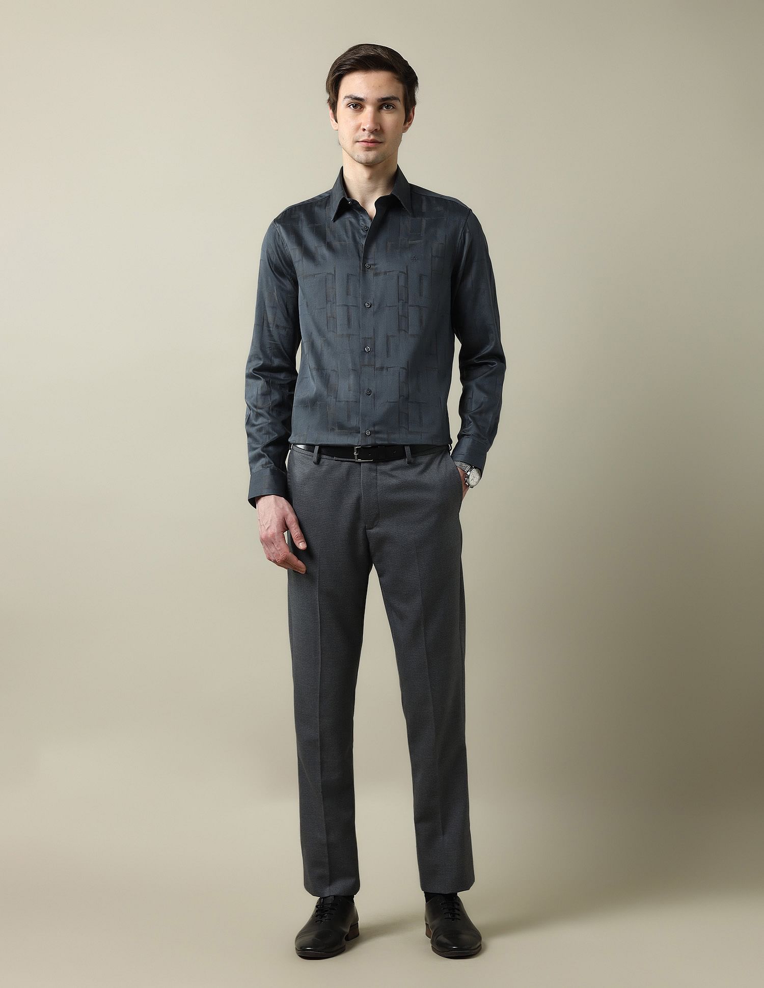 Arrow All Over Printed Tailored Fit 1851 Shirt