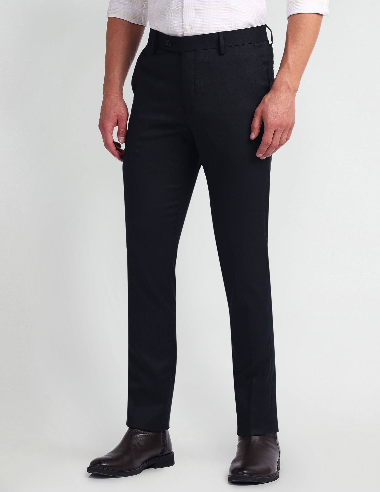 Arrow Mid Rise Tapered Fit Trousers