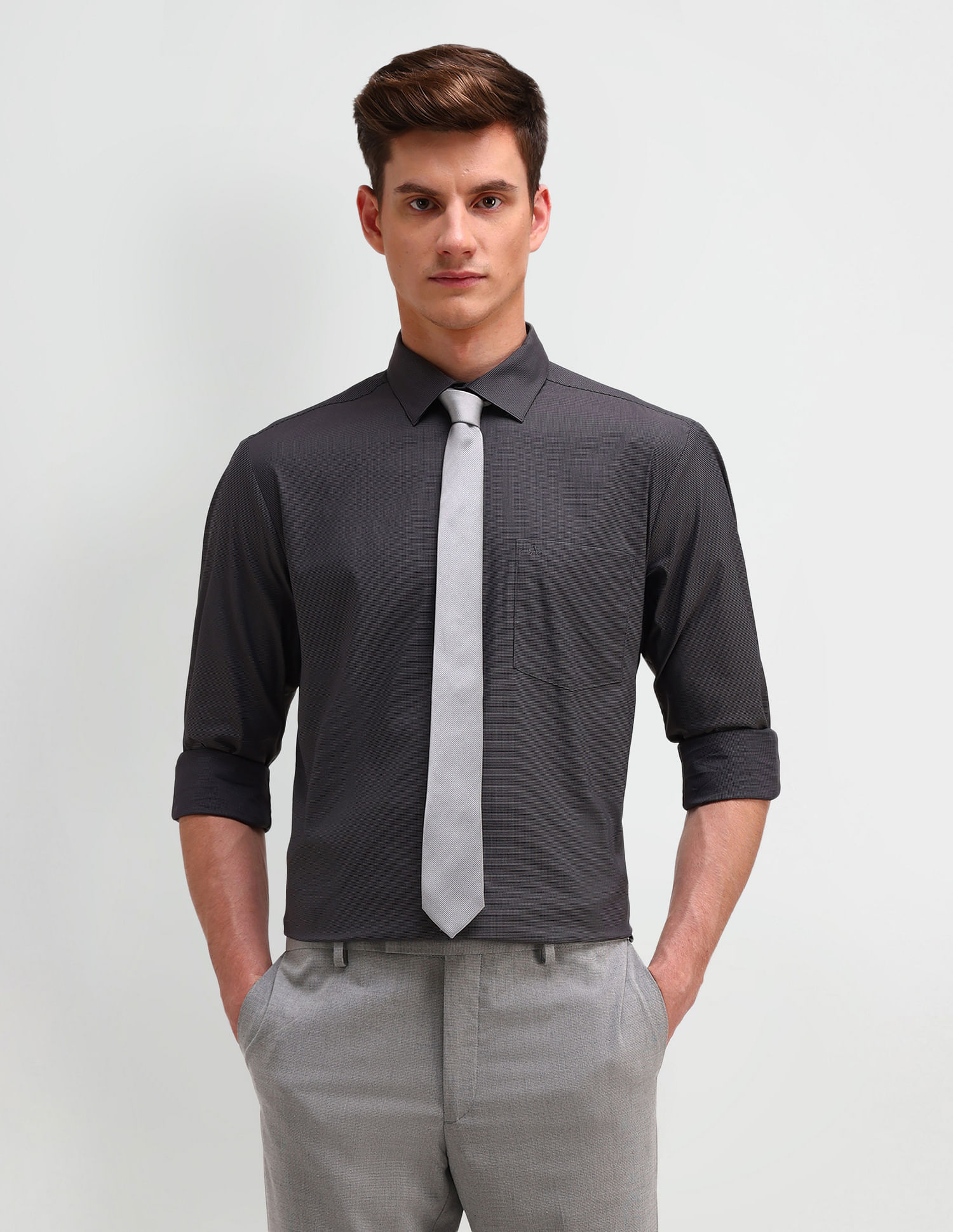 Arrow Dobby All-Over Pattern Shirt
