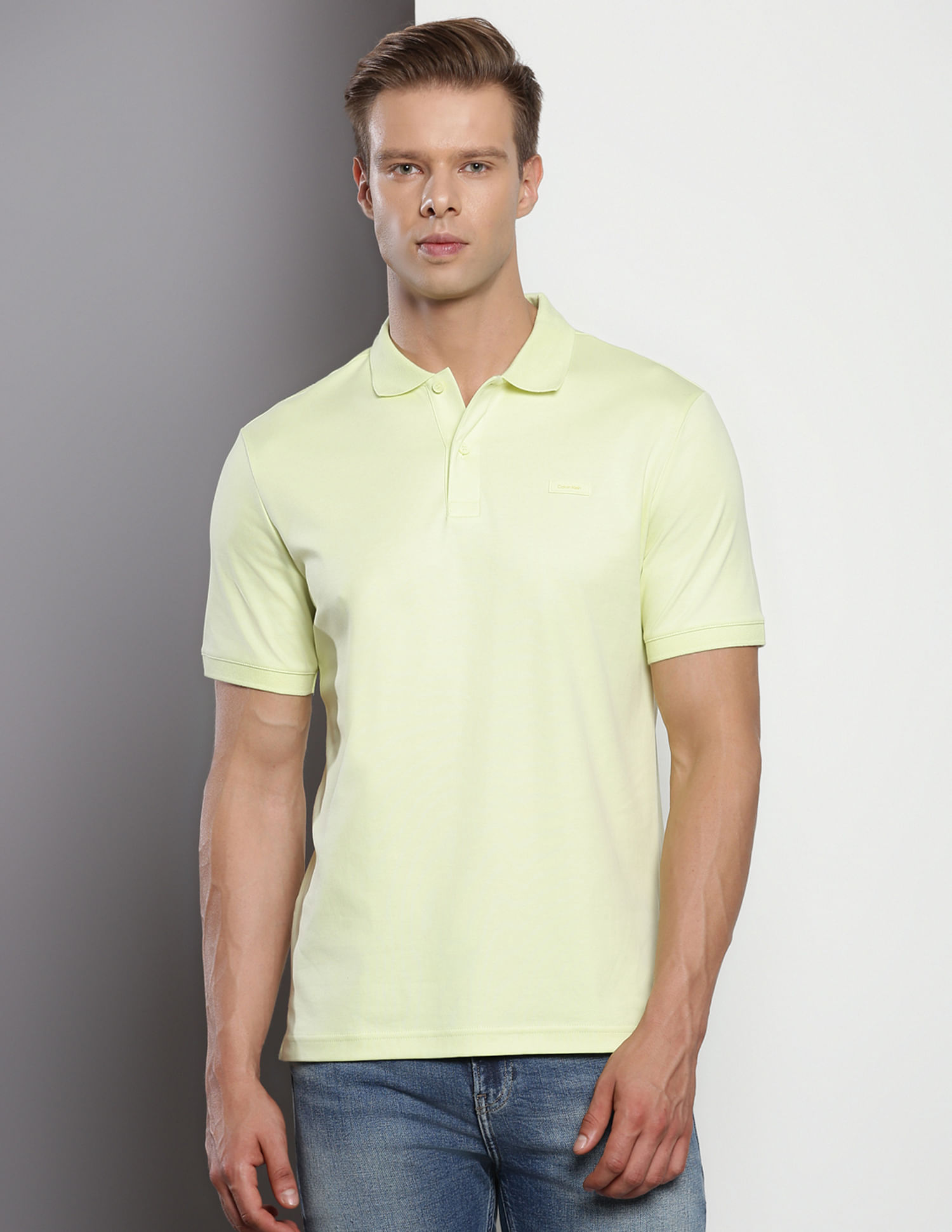 Calvin Klein Smooth Cotton Slim Polo Shirt